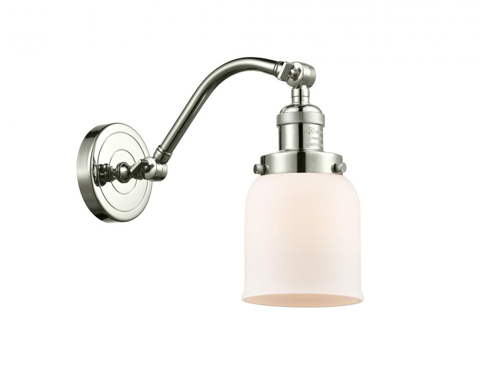 Bell - 1 Light - 5 inch - Polished Nickel - Adjustable Sconce
