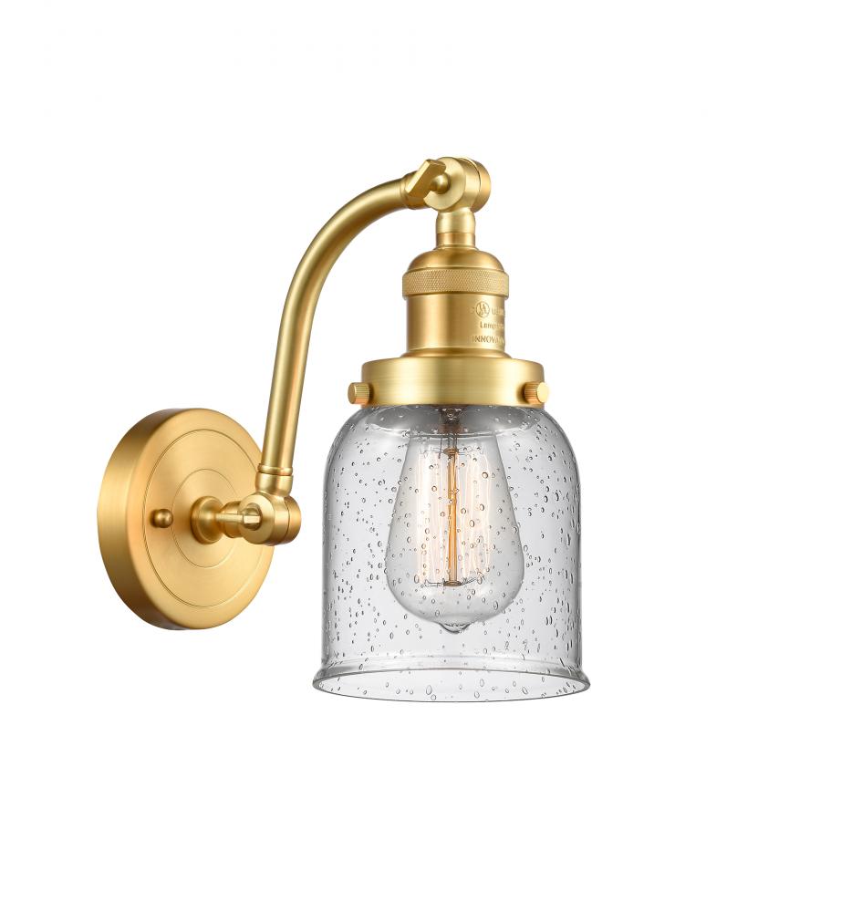Bell - 1 Light - 5 inch - Satin Gold - Adjustable Sconce