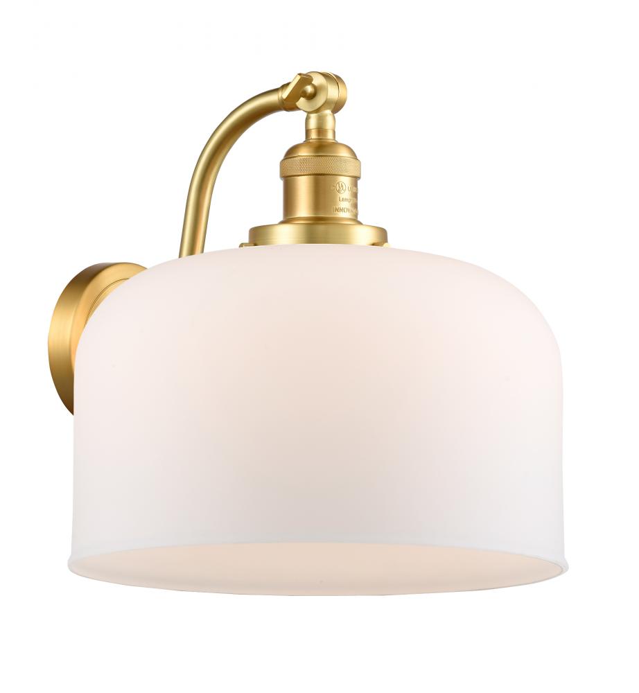 Bell - 1 Light - 12 inch - Satin Gold - Adjustable Sconce