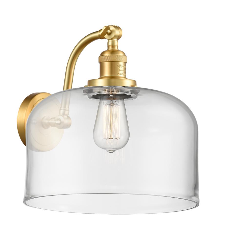 Bell - 1 Light - 12 inch - Satin Gold - Adjustable Sconce