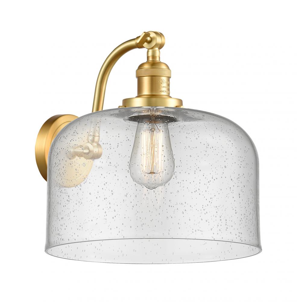Bell - 1 Light - 12 inch - Satin Gold - Adjustable Sconce
