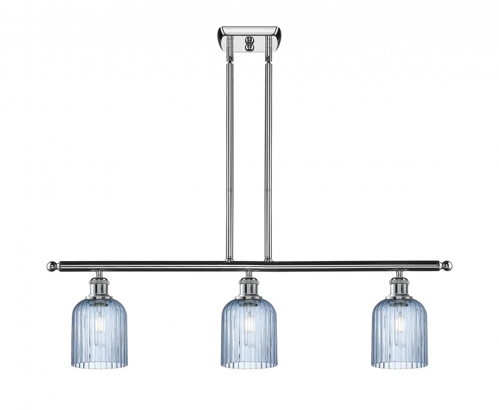 Bridal Veil - 3 Light - 36 inch - Polished Chrome - Cord hung - Island Light