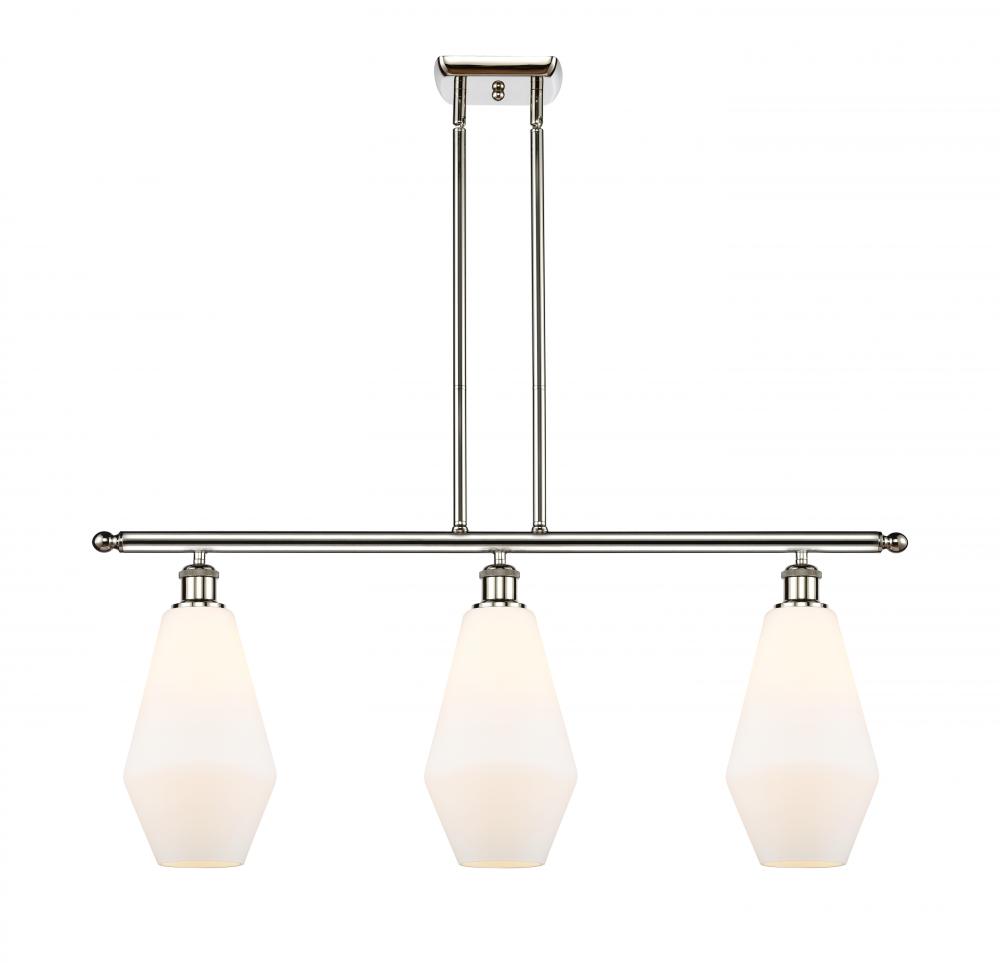 Cindyrella - 3 Light - 36 inch - Polished Nickel - Cord hung - Island Light