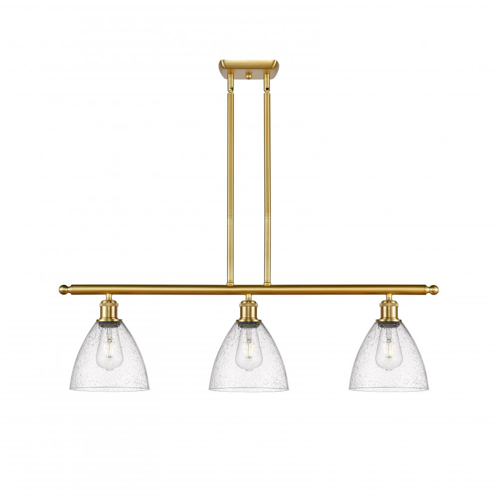 Bristol - 3 Light - 36 inch - Satin Gold - Cord hung - Island Light