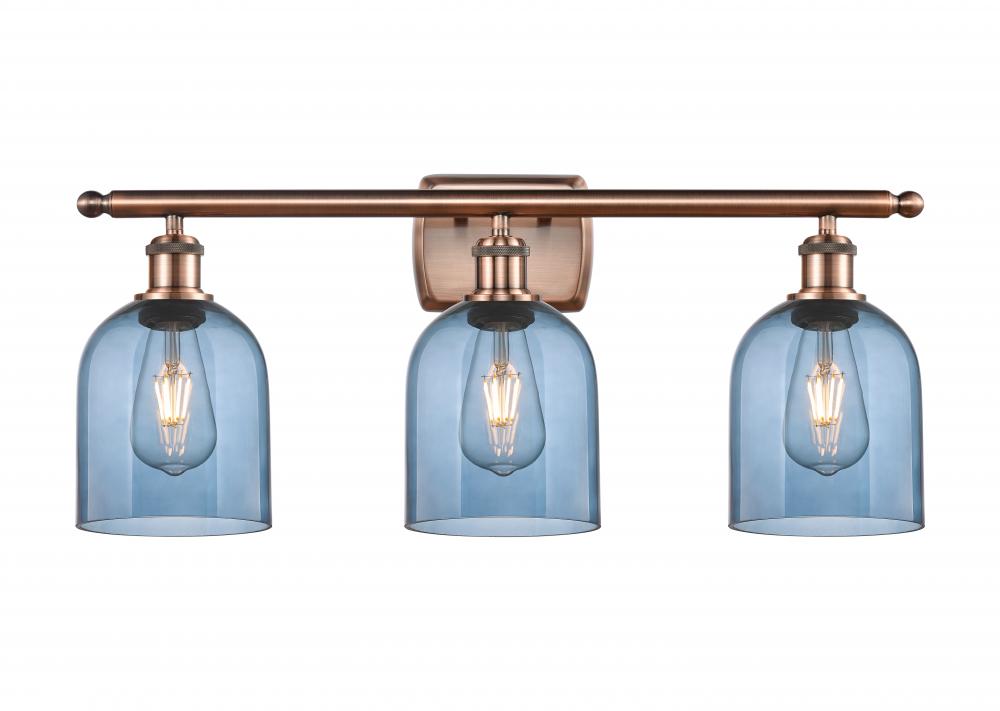 Bella - 3 Light - 26 inch - Antique Copper - Bath Vanity Light