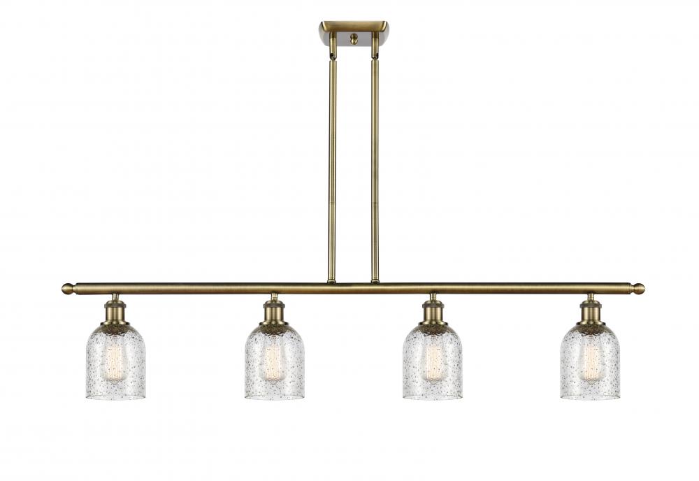 Caledonia - 4 Light - 48 inch - Antique Brass - Cord hung - Island Light