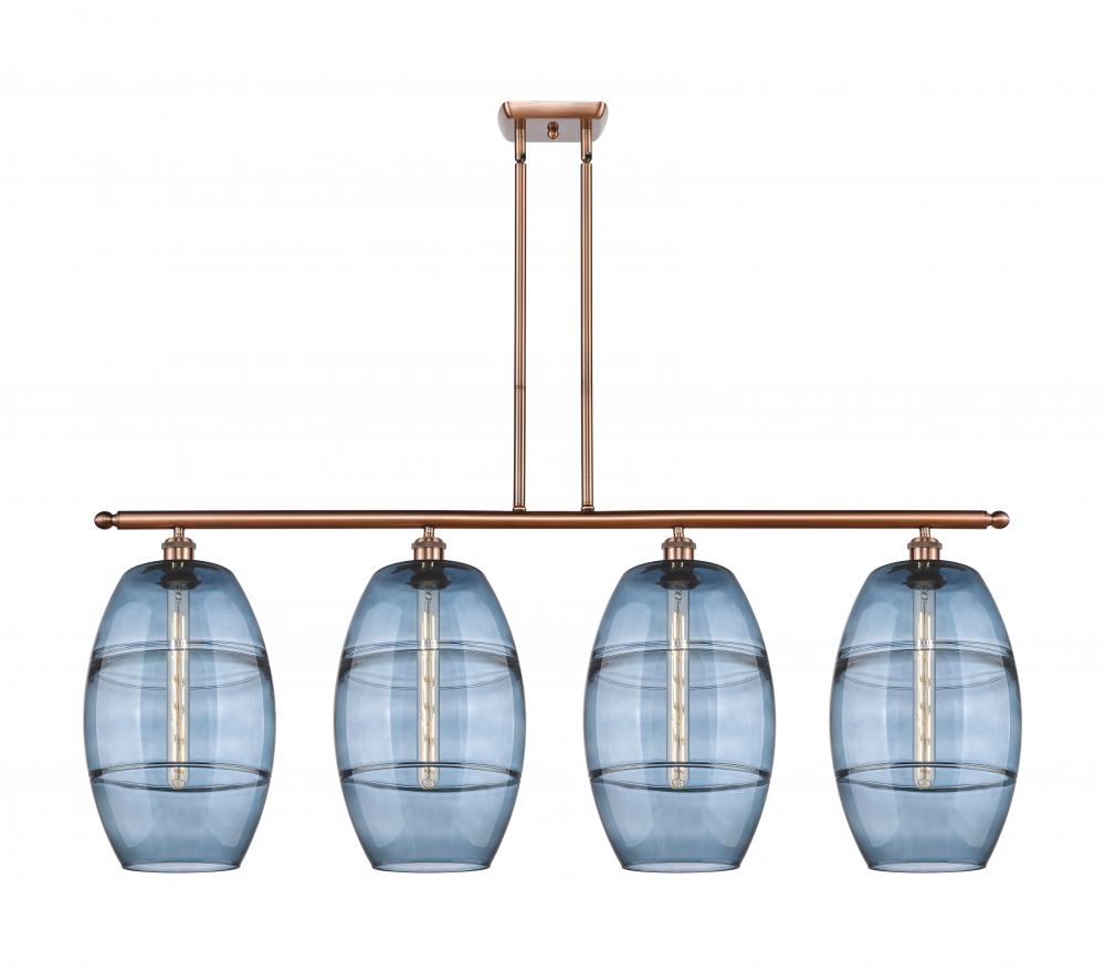 Vaz - 4 Light - 48 inch - Antique Copper - Cord hung - Island Light