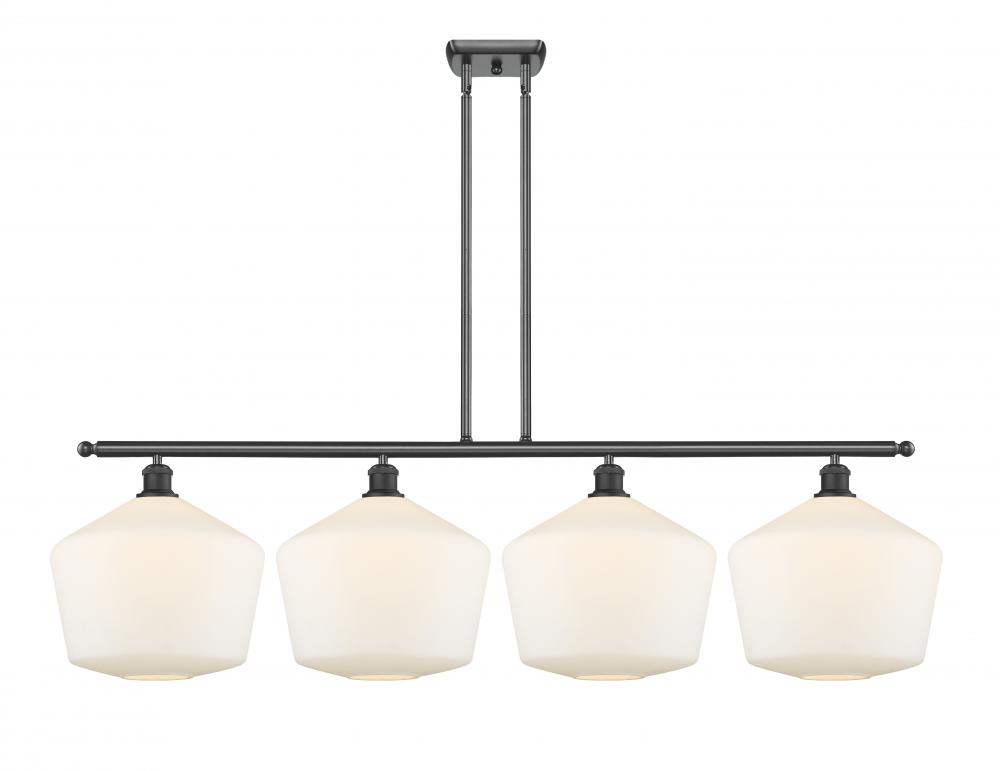 Cindyrella - 4 Light - 50 inch - Matte Black - Cord hung - Island Light