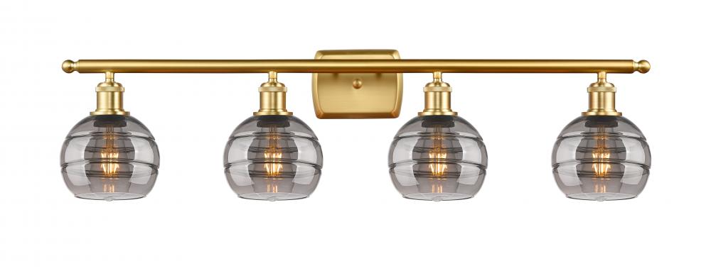 Rochester - 4 Light - 36 inch - Satin Gold - Bath Vanity Light