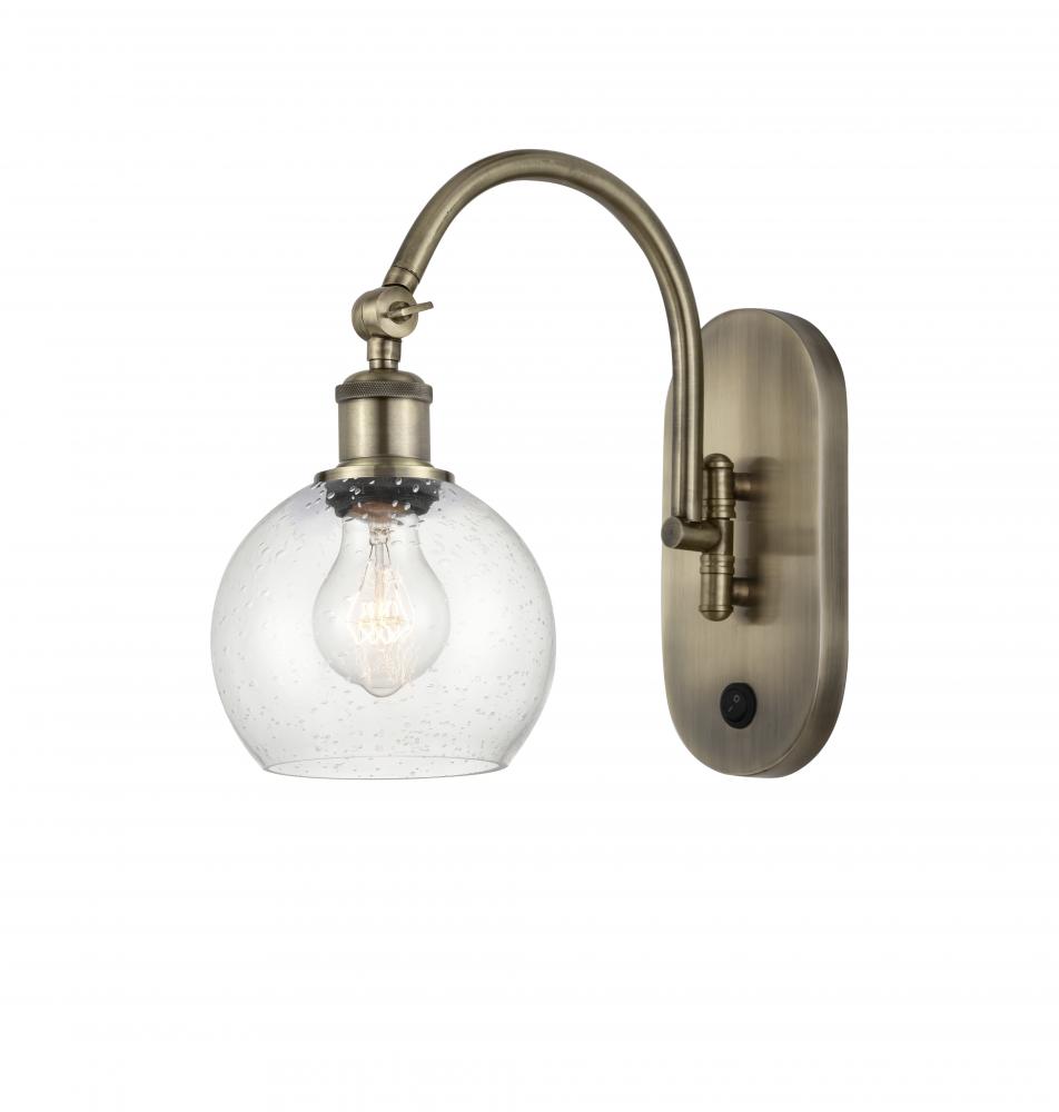 Athens - 1 Light - 6 inch - Antique Brass - Adjustable Swing Arm