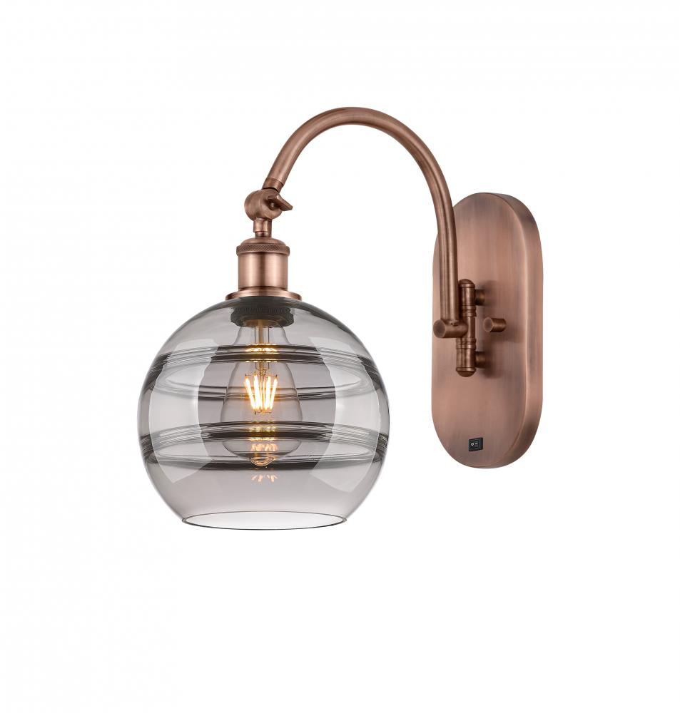 Rochester - 1 Light - 8 inch - Antique Copper - Adjustable Swing Arm