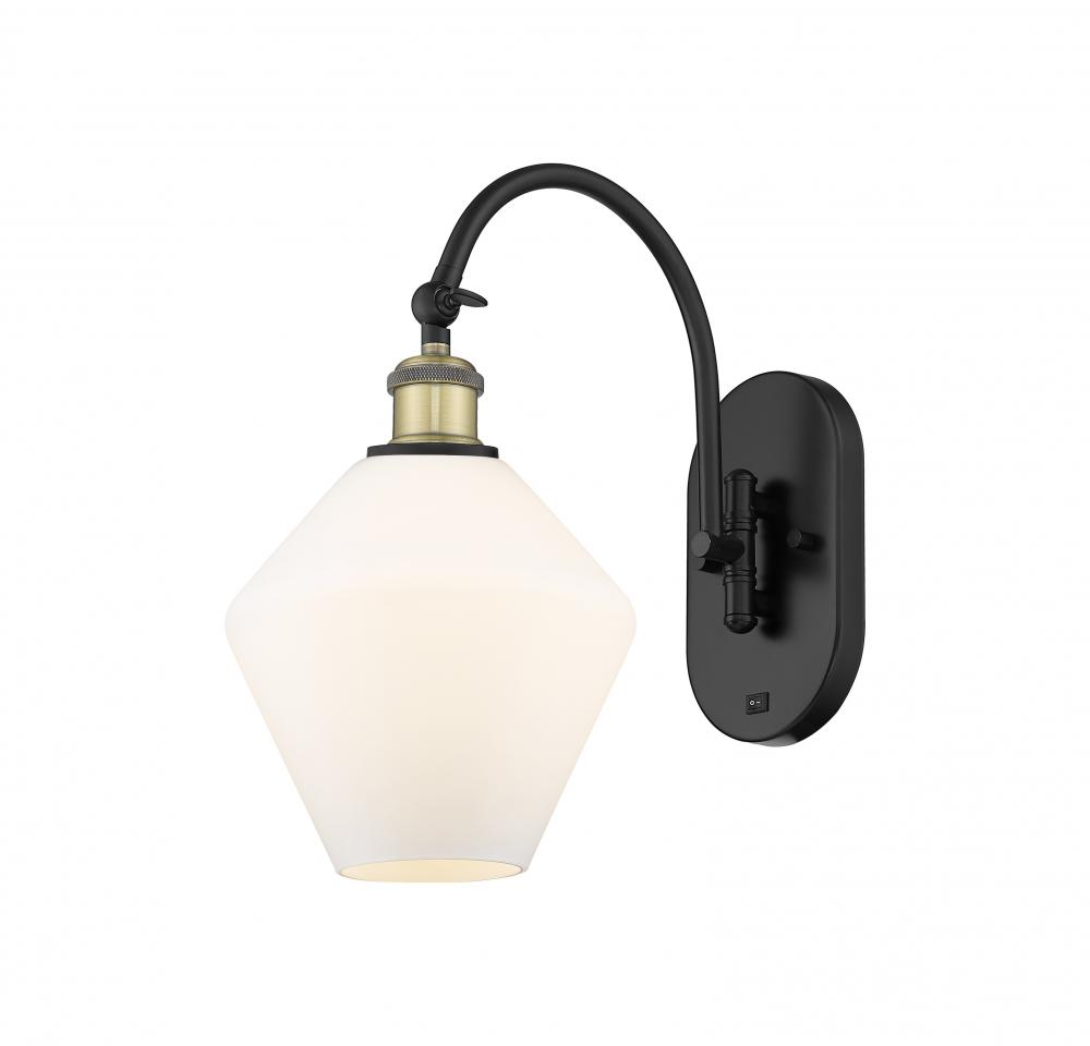Cindyrella - 1 Light - 8 inch - Black Antique Brass - Adjustable Swing Arm
