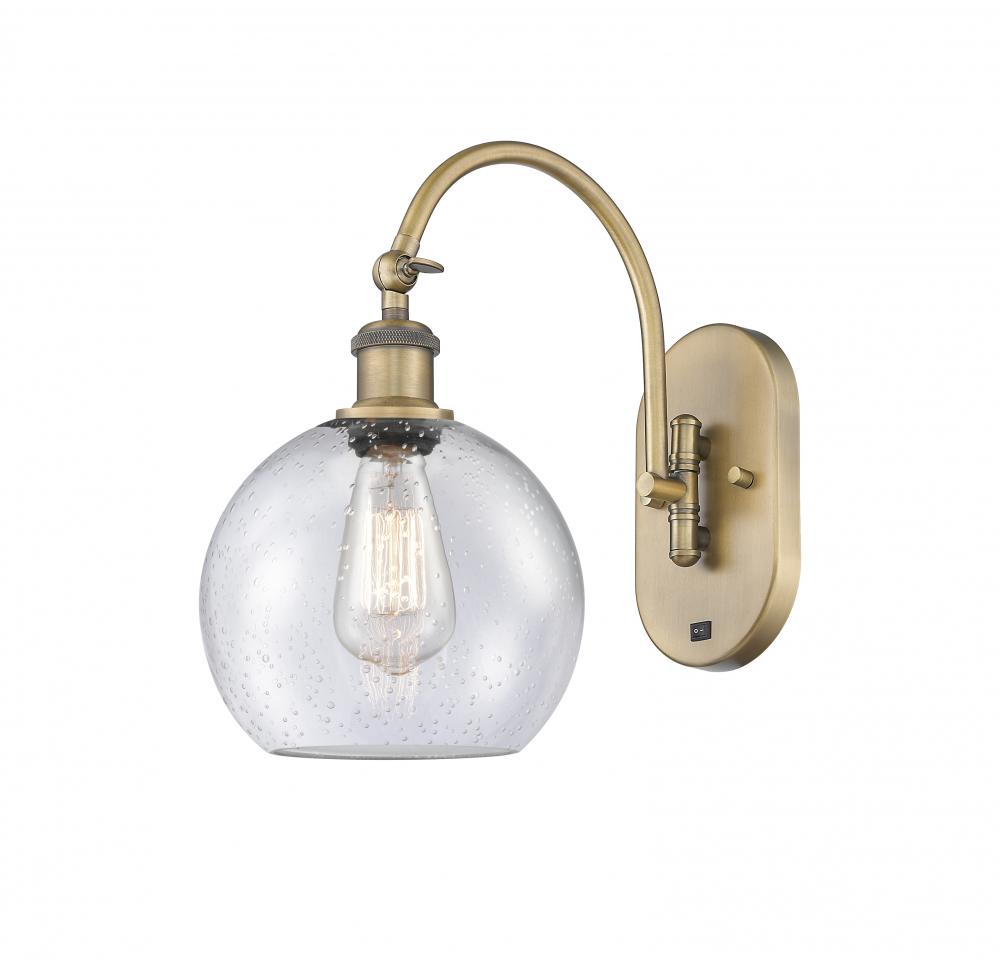 Athens - 1 Light - 8 inch - Brushed Brass - Adjustable Swing Arm