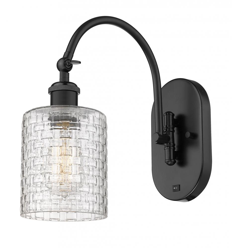 Cobbleskill - 1 Light - 5 inch - Matte Black - Adjustable Swing Arm