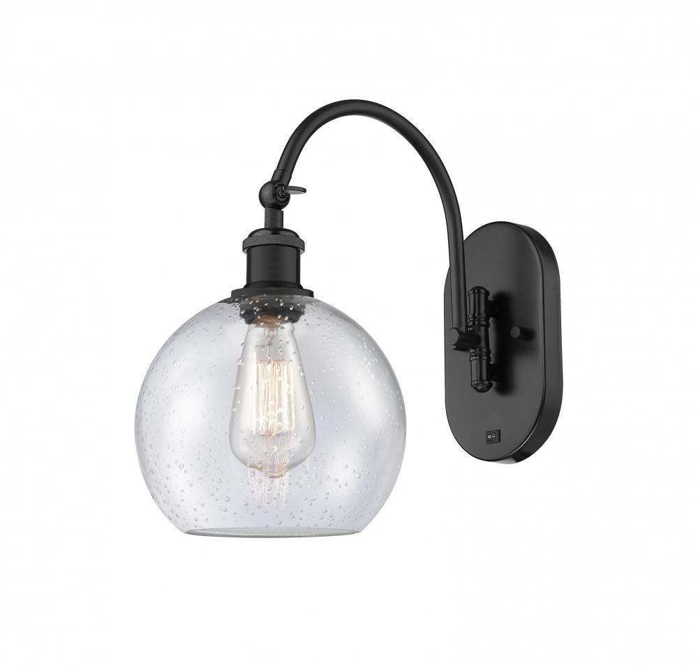 Athens - 1 Light - 8 inch - Matte Black - Adjustable Swing Arm