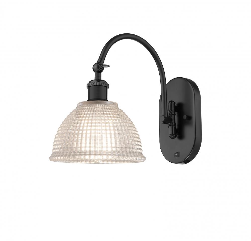 Arietta - 1 Light - 8 inch - Matte Black - Adjustable Swing Arm
