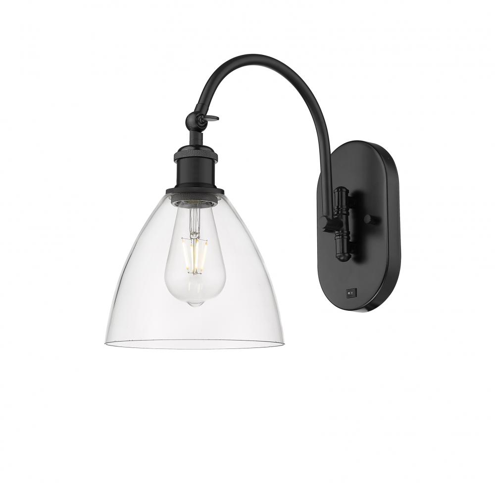 Bristol - 1 Light - 8 inch - Matte Black - Adjustable Swing Arm