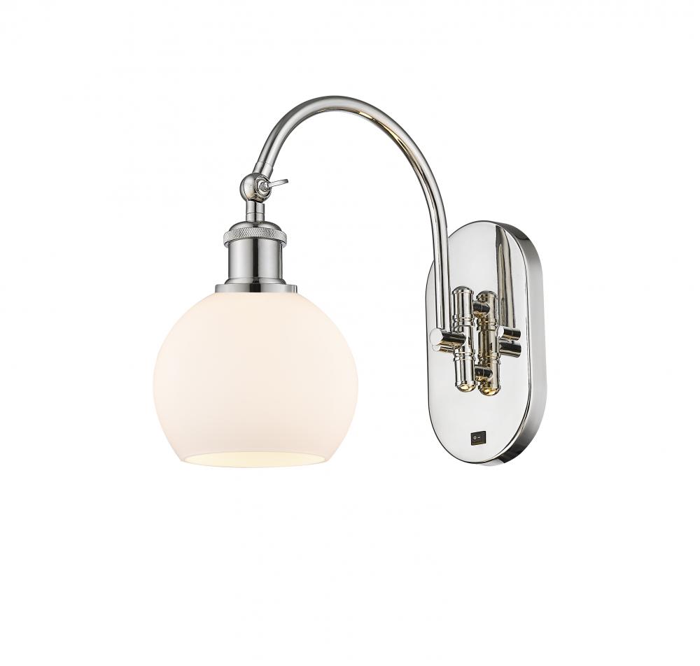 Athens - 1 Light - 6 inch - Polished Nickel - Adjustable Swing Arm