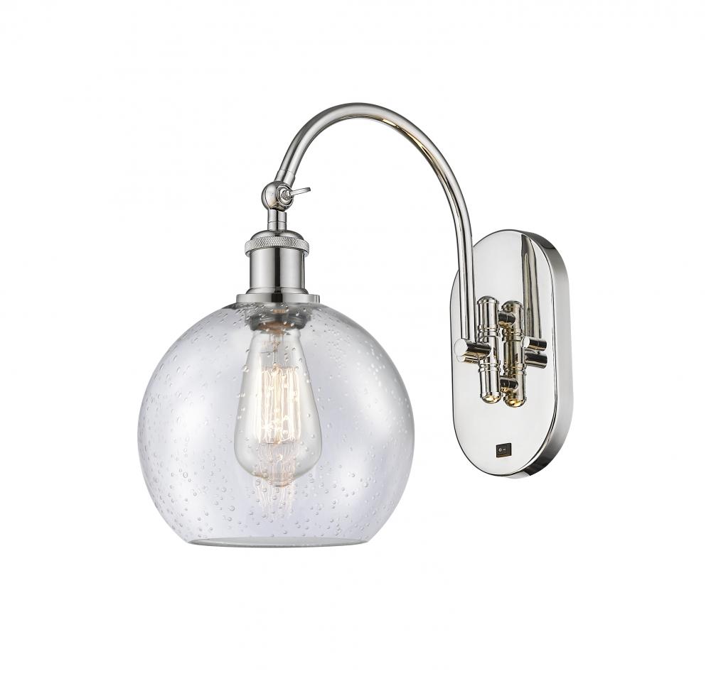 Athens - 1 Light - 8 inch - Polished Nickel - Adjustable Swing Arm