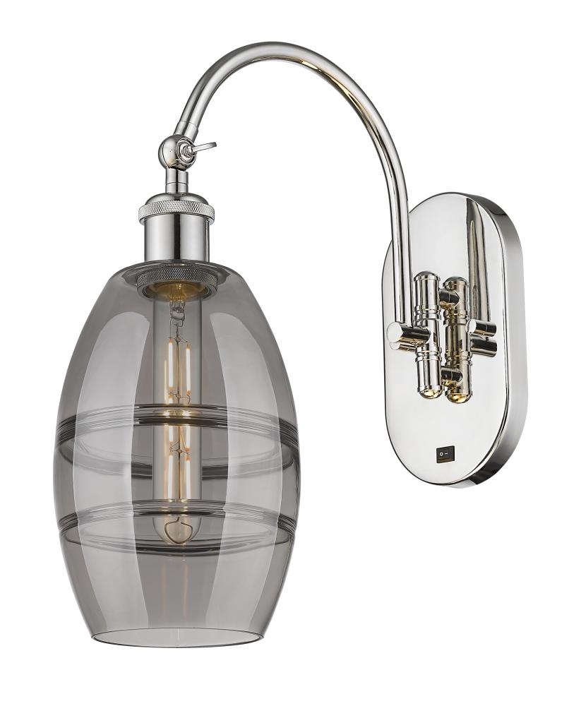 Vaz - 1 Light - 6 inch - Polished Nickel - Adjustable Swing Arm