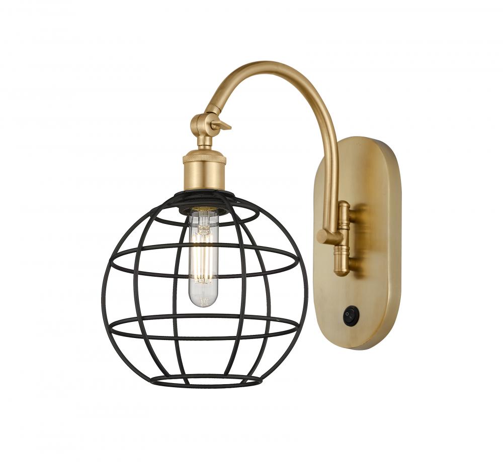 Lake Placid - 1 Light - 8 inch - Satin Gold - Adjustable Swing Arm
