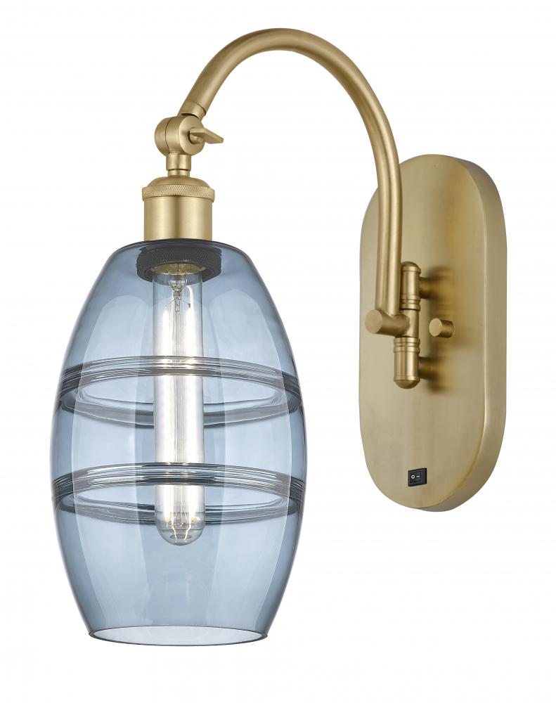 Vaz - 1 Light - 6 inch - Satin Gold - Adjustable Swing Arm