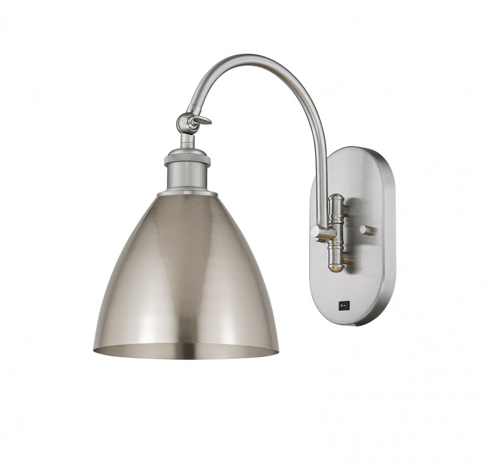 Bristol - 1 Light - 8 inch - Brushed Satin Nickel - Adjustable Swing Arm