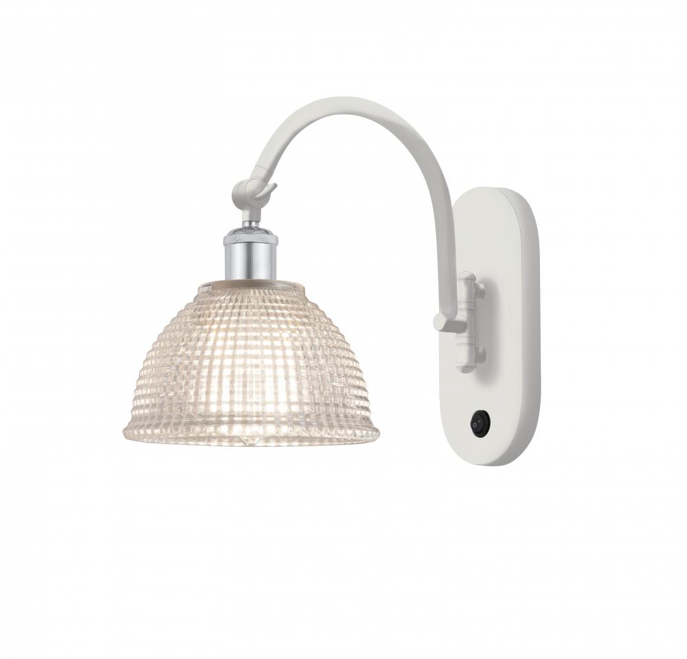 Arietta - 1 Light - 8 inch - White Polished Chrome - Adjustable Swing Arm