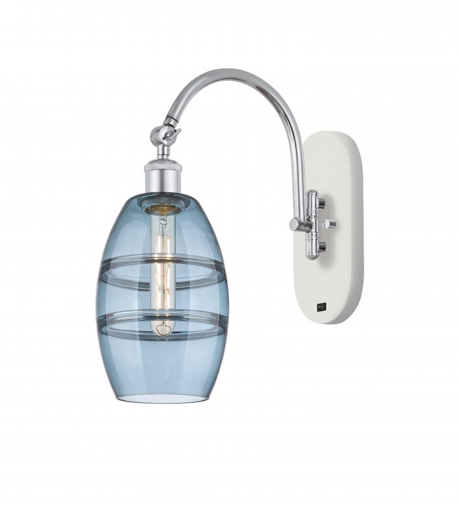 Vaz - 1 Light - 6 inch - White Polished Chrome - Adjustable Swing Arm