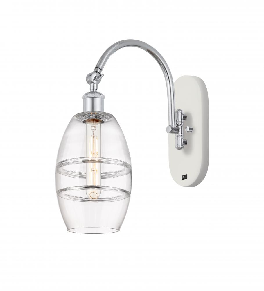 Vaz - 1 Light - 6 inch - White Polished Chrome - Adjustable Swing Arm