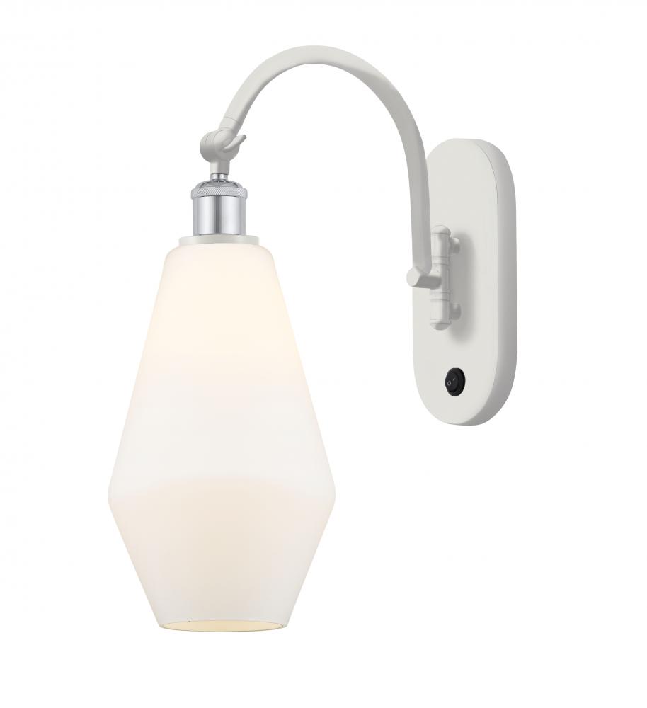 Cindyrella - 1 Light - 7 inch - White Polished Chrome - Adjustable Swing Arm