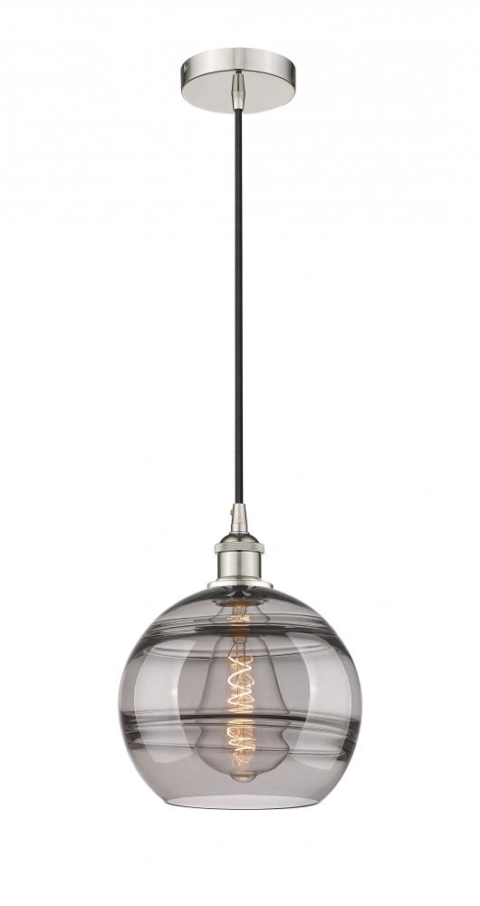 Rochester - 1 Light - 10 inch - Polished Nickel - Cord hung - Mini Pendant