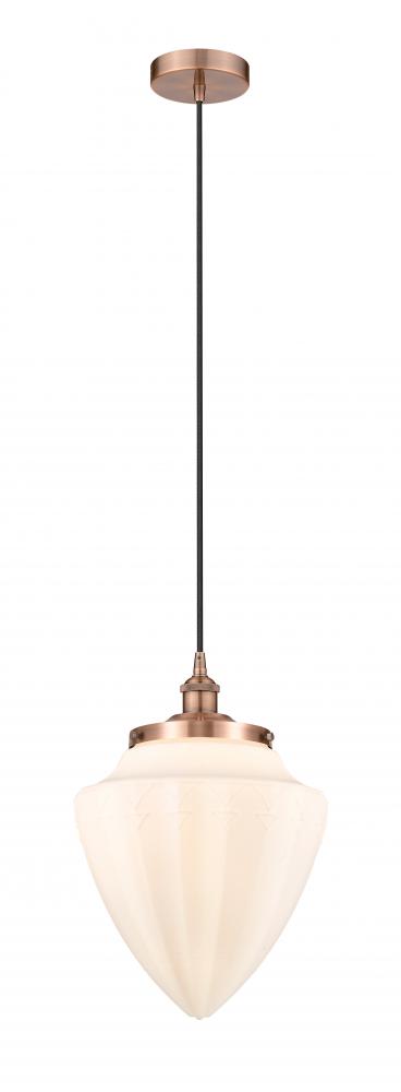 Bullet - 1 Light - 12 inch - Antique Brass - Mini Pendant