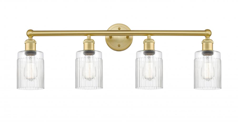 Hadley - 4 Light - 32 inch - Satin Gold - Bath Vanity Light