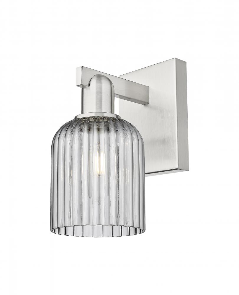 Bridal Veil - 1 Light - 6 inch - Brushed Satin Nickel - Sconce