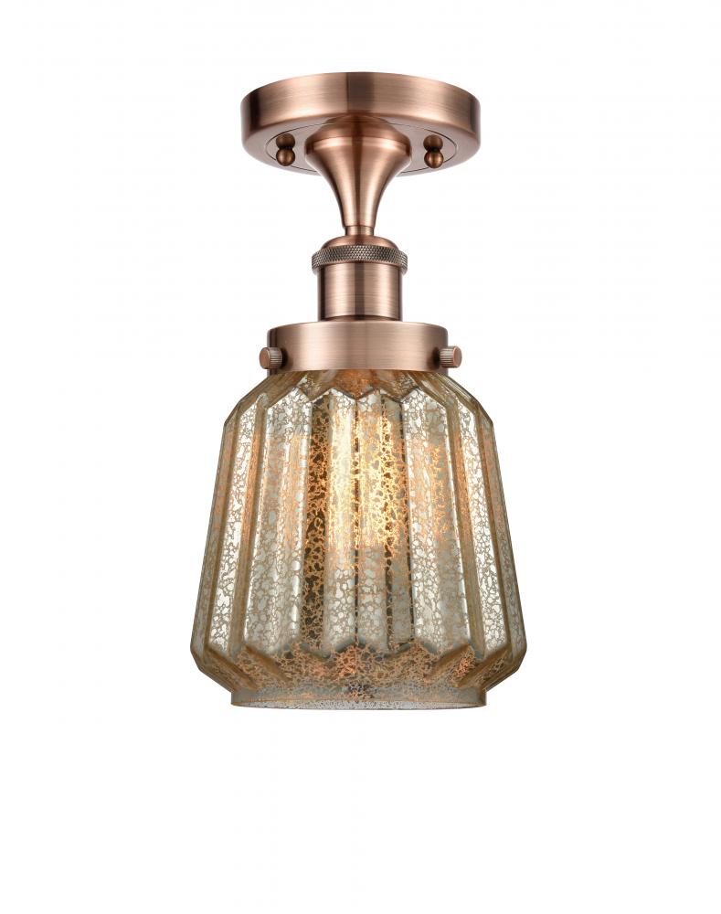 Chatham - 1 Light - 6 inch - Antique Copper - Semi-Flush Mount