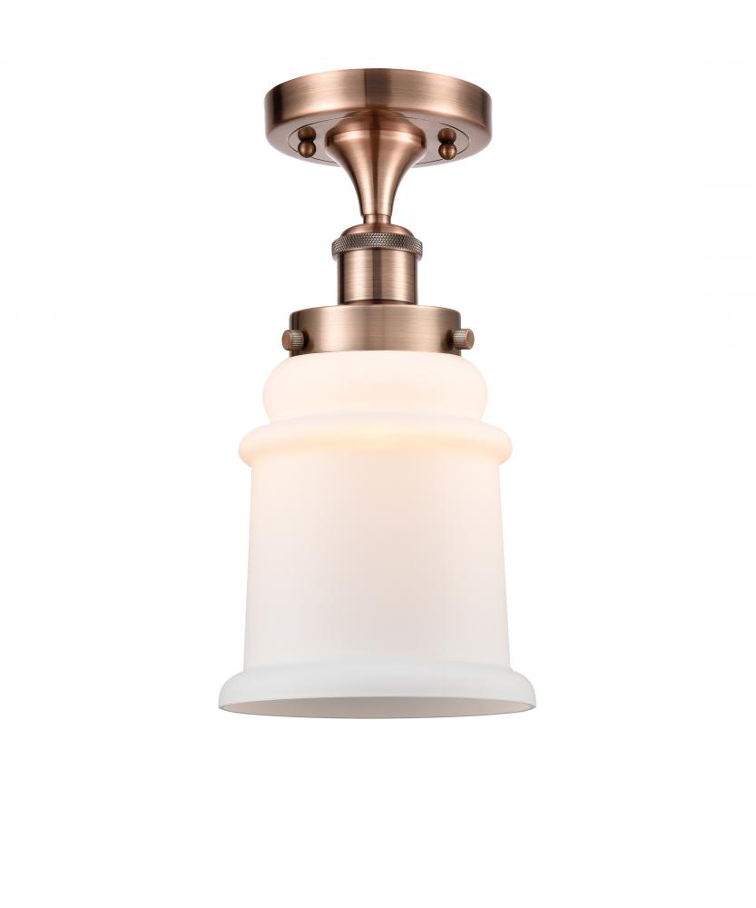 Canton - 1 Light - 6 inch - Antique Copper - Semi-Flush Mount