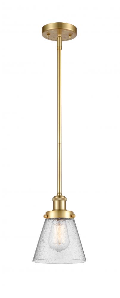Cone - 1 Light - 6 inch - Satin Gold - Mini Pendant