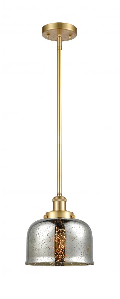 Bell - 1 Light - 8 inch - Satin Gold - Mini Pendant