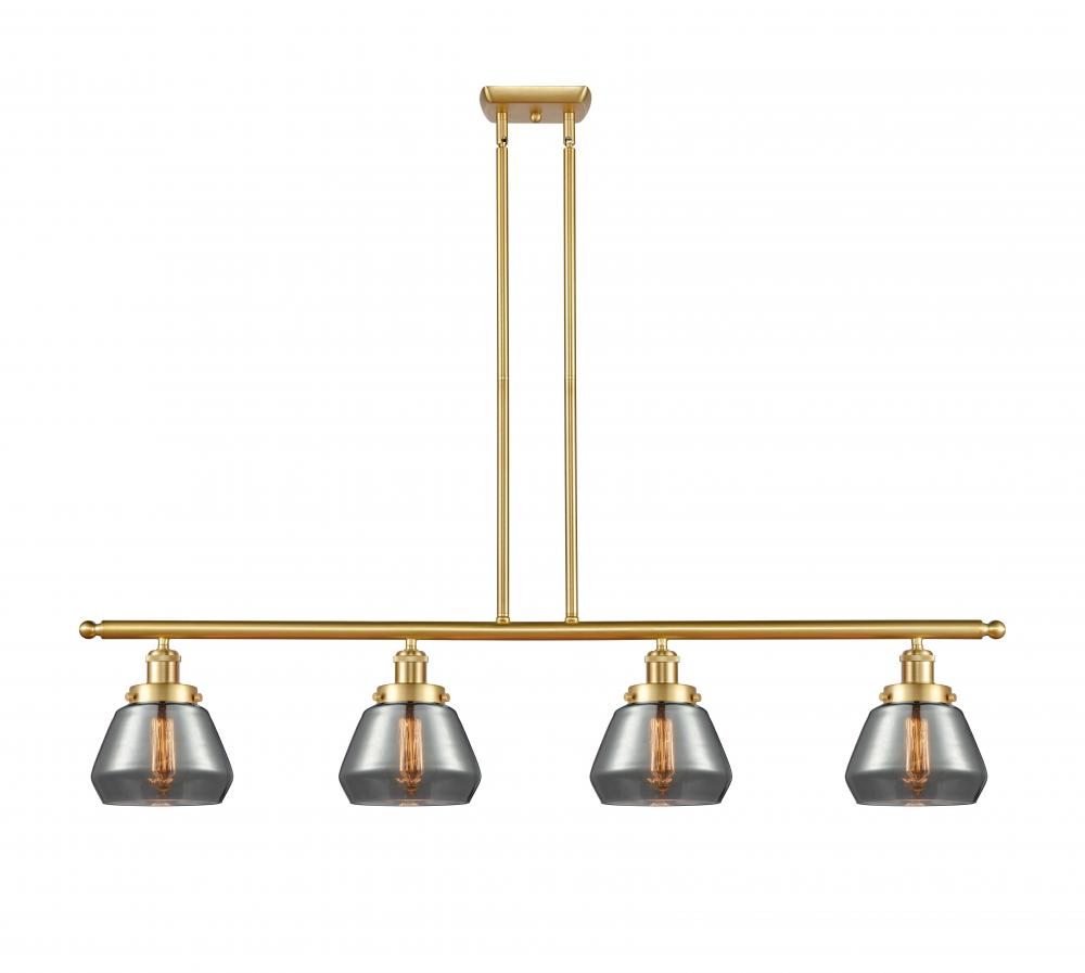 Fulton - 4 Light - 48 inch - Satin Gold - Stem Hung - Island Light