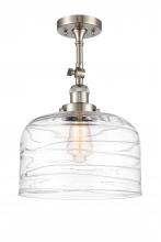 Innovations Lighting 201F-SN-G713-L-LED - Bell - 1 Light - 12 inch - Brushed Satin Nickel - Adjustable Semi-Flush Mount