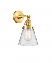 Innovations Lighting 203SW-SG-G64 - Cone - 1 Light - 6 inch - Satin Gold - Adjustable Sconce
