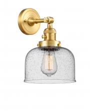Innovations Lighting 203SW-SG-G74 - Bell - 1 Light - 8 inch - Satin Gold - Adjustable Sconce