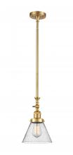 Innovations Lighting 206-SG-G44-LED - Cone - 1 Light - 8 inch - Satin Gold - Stem Hung - Adjustable Mini Pendant