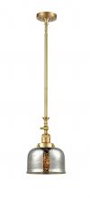 Innovations Lighting 206-SG-G78 - Bell - 1 Light - 8 inch - Satin Gold - Stem Hung - Adjustable Mini Pendant