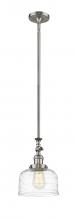 Innovations Lighting 206-SN-G713-LED - Bell - 1 Light - 8 inch - Brushed Satin Nickel - Stem Hung - Adjustable Mini Pendant