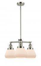 Innovations Lighting 207-PN-G171 - Fulton - 3 Light - 22 inch - Polished Nickel - Stem Hung - Chandelier