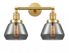 Innovations Lighting 208-SG-G173-LED - Fulton - 2 Light - 17 inch - Satin Gold - Adjustable Bath Vanity Light