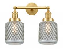 Innovations Lighting 208-SG-G262-LED - Stanton - 2 Light - 16 inch - Satin Gold - Adjustable Bath Vanity Light