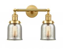 Innovations Lighting 208-SG-G58-LED - Bell - 2 Light - 15 inch - Satin Gold - Adjustable Bath Vanity Light